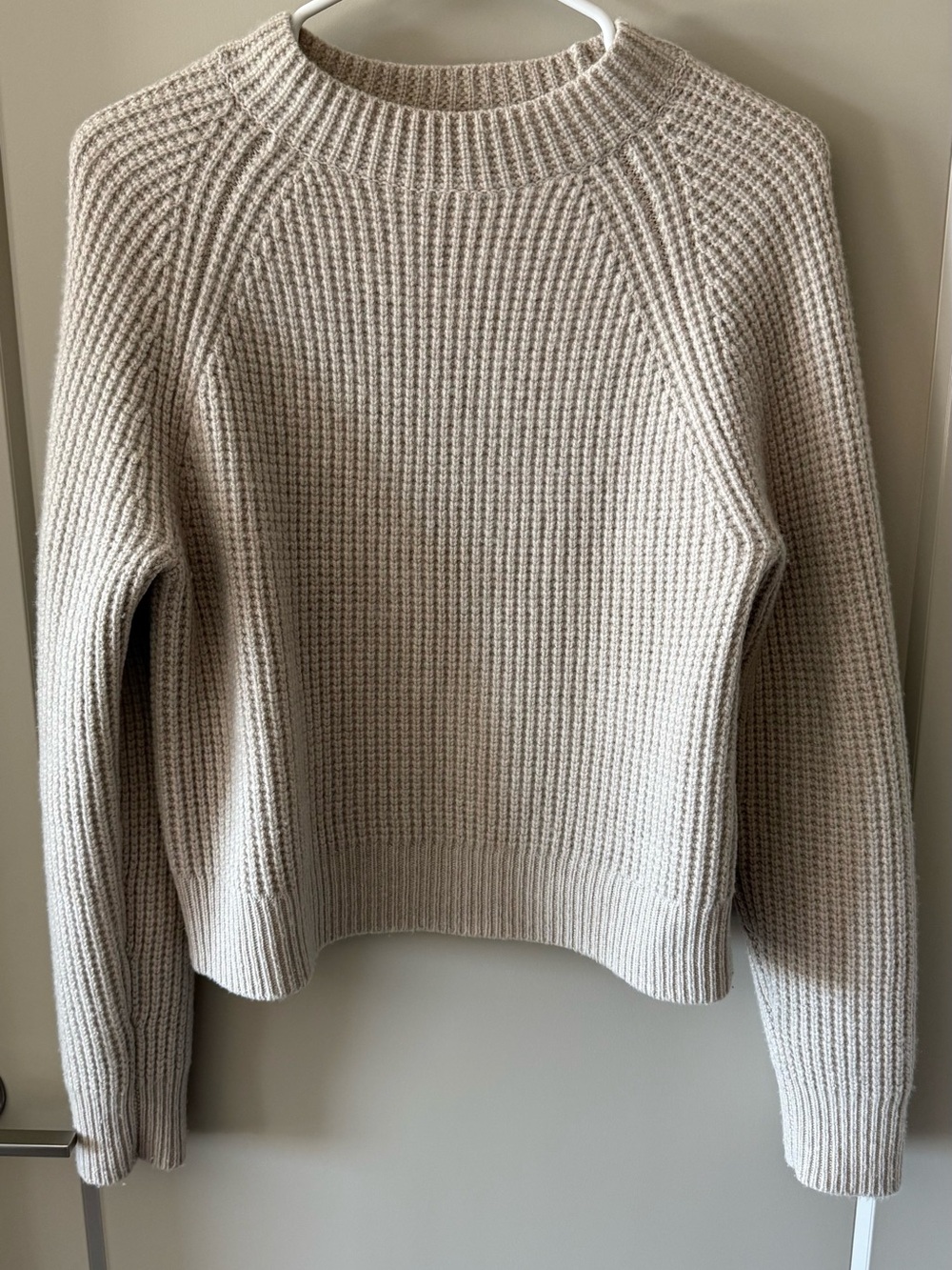 Banana Republic Ribbed Crewneck Sweater - Light Beige